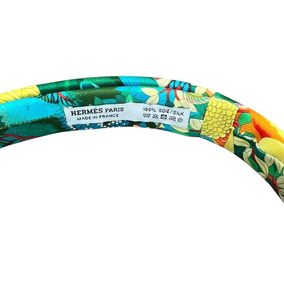 New HERMES Silk Mistinguett Headband Made in France One Size Fits All Hairband main image 9